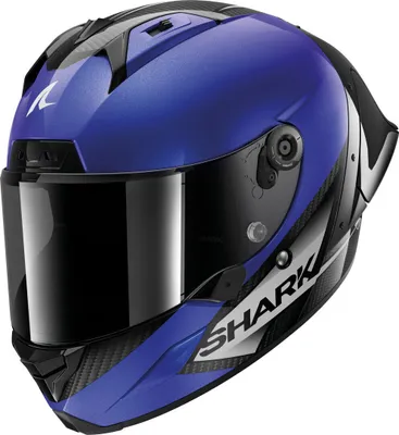 Zdjęcie produktu dla Kask Shark Aeron GP Blank SP, czarny/niebieski, M (57/58)