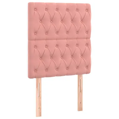 Produktbild von Kopfteil Rosa 80x7x118/128 cm Samt