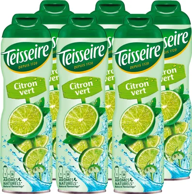Produktbild von Teisseire Getränke-Sirup Lime/Limette 600ml - Intensiv im Geschmack (6er Pack)