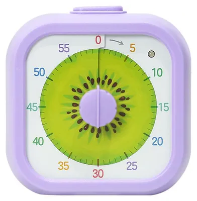 Produktbild von Visueller Timer Kinder , 60 Minuten Countdown  Timer für Kinder Schreibtischstudie, Klassenzimmer, Büro, Küche（Lila）