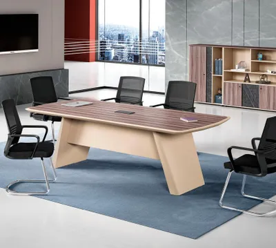 Immagine prodotto di Tavolo da conferenza grande Tavolo da ufficio Tavolo da lavoro Scrivania Legno Beige