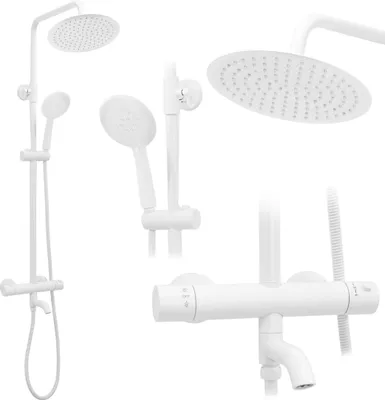 Produktbild von Rea Thermostat Duschset Lungo White