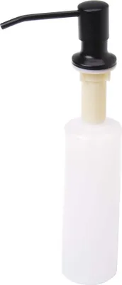 Immagine prodotto di Aqbau® dispenser di sapone da incasso per lavabo dispenser di lozione dispenser di detersivo nero