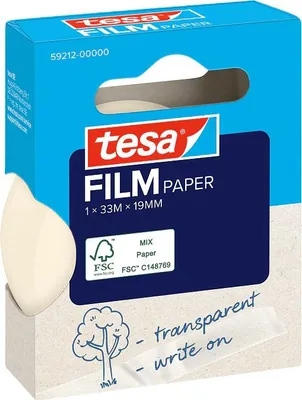 Image de TESA tesafilm PAPER 33 m Papier Transparent 1 pièce(s)
