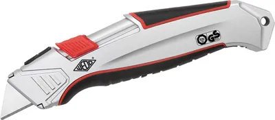 Produktbild von Cuttermesser Safety-Cutter ALU silber/schwarz/rot