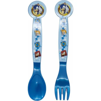 Obrázok produktu pre Súprava plastových príborov Sonic the Hedgehog - 2 kusy