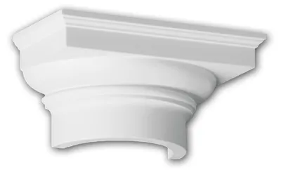 Image de Profhome 415102 Chapiteau de demi-colonne Moulure de façade Colonne Élément de façade