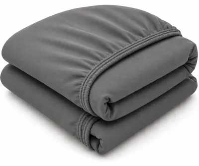 Produktbild von Spannbettlaken 2er Set Boxspring Premium Jersey 190 g/m² bis 40 cm Steg,160 x 200 cm,Grau