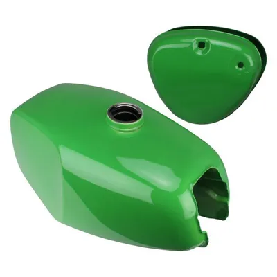 Produktbild von Tank Set mit Seitendeckel Kraftstoffbehälter weiß grundiert für Simson S51 E S50 S70E Cross
