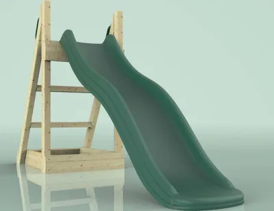 Produktbild von OutdoorToys Rutsche Grizzly aus Holz in Grün 175cm 175cm