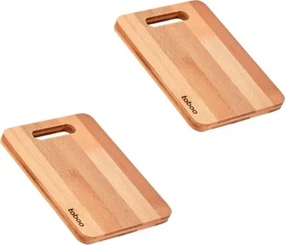 Two wooden cutting boards are shown against a white background.