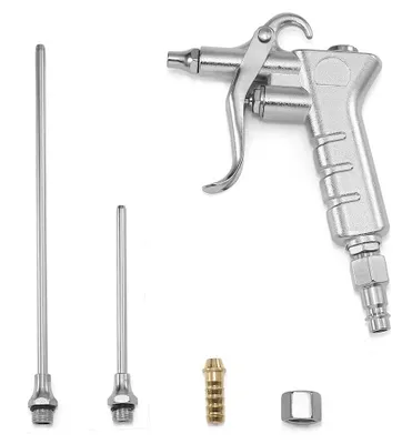 Druckluftpistole mit 3 Düsen 15-80-160 mm, Reinigen & Ausblasen