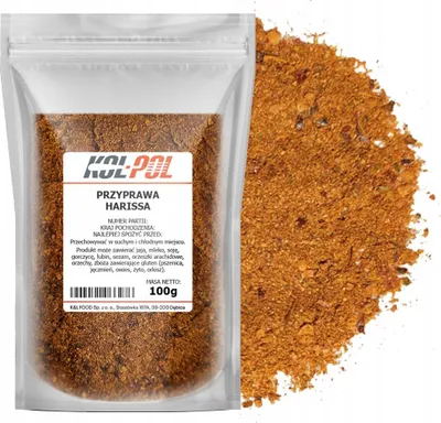 Zdjęcie produktu dla PRZYPRAWA HARISSA 100g Kuchnia Arabska Aromatyczna mieszanka ziół Kol-Pol