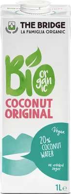 NAPÓJ KOKOSOWY ORIGINAL BEZ DODATKU CUKRÓW BEZGLUTENOWY BIO 1 L - THE BRIDGE