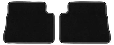 Produktbild von Velours-Fußmatten Hinten für Hyundai Getz 2002-2010 (Schrägheck) – 2-tlg, Schwarz, passgenau – Wielganizator LUX