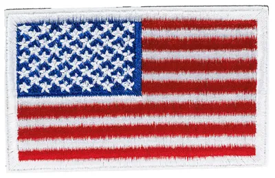 Image de SCHNORR USA Écusson velcro 80 x 50 mm - écusson brodé représentant des pays et des drapeaux