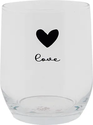 Immagine prodotto di Bicchiere d'acqua Clayre & Eef 300 ml vetro cuore