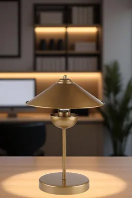 Produktbild von Opviq, Hochwertige Tischlampe Gold, Metallkörper, Ø5-28, 42 cm | 100% IP20
