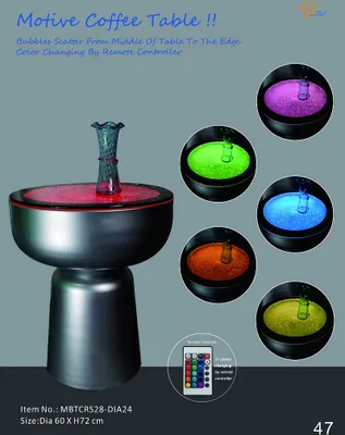 Produktbild von Design Tisch Wasser Säulen Säule Water Sofa Tische LED Beistell Tische Säulen
