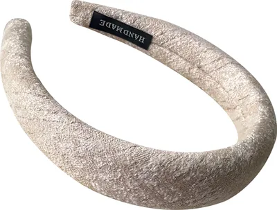 Produktbild von Breiter Haarreif aus Tweed – Glamouröses Braun