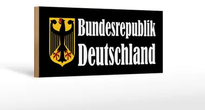 Produktbild von Holzschild Wappen 27x10cm Bundesrepublik Deutschland