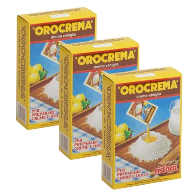 Image de Préparation pour crème aromatisée à la vanille Oro Crema Ristora 3 x 5 sachets
