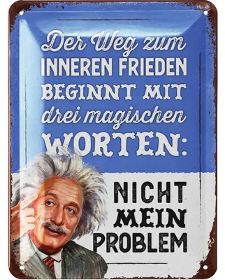Produktbild von LANOLU Retro Blechschild Sprüche Schild Poster aus Metall mit Zitat, Geschenke Freundinnen, Shabby Deko Deko, vintage Metallschild 15x20cm