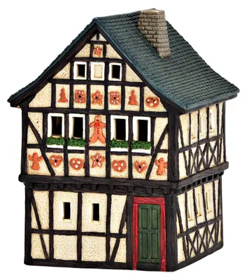 Productafbeelding van Lichthaus Lebkuchenhuis in Königswinter van porselein, Kleurrijk (B/H/D) 12x17x12cm