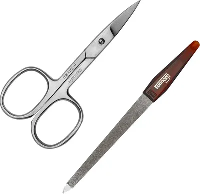 Produktbild von Set - Nagelschere - Edelstahl + Saphirnagelfeile 18 cm aus Solingen