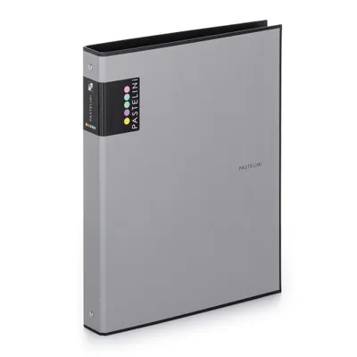 Image de Classeur R25-4 anneaux A4 lamino PASTELINI gris