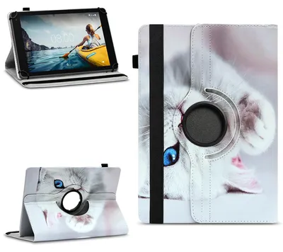 Produktbild von 360 Grad Hülle für VALE Tablet V11E / V10E / V10A Tasche Schutzhülle Cover CaseFarben:Motiv 3