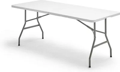 Produktbild von Famanu Klapptisch 180 x 74 x 74 cm - Weiß, Faltbar