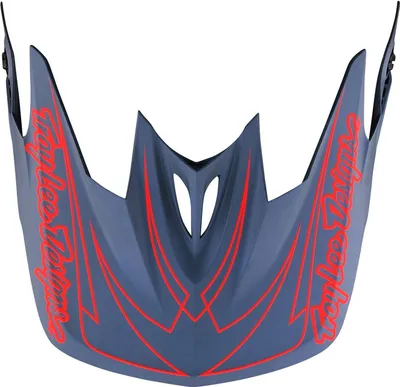 Produktbild von Troy Lee Designs D3 Helmvisier, Spiderstripe, gray/red