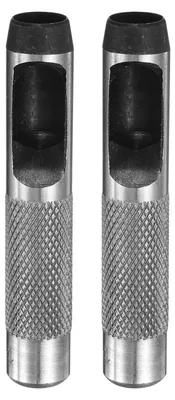 2er-Set runde Lochzange 13 mm, Kohlenstoffstahl, für Lederarbeiten