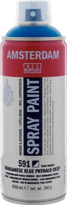 Produktbild von Amsterdam Sprühfarbe Spraydose hochpigmentiert 400 ml Manganblau Phthalo Dunkel 591