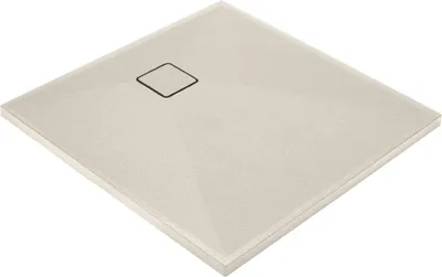 Image de Receveur de douche en granit, carré, beige, 900 x 900 x 36 mm