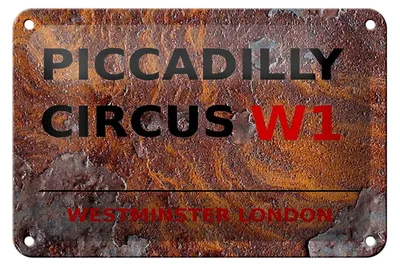 Produktbild von Blechschild London 18x12cm Westminster Piccadilly Circus W1