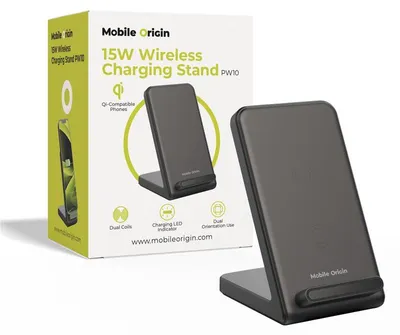 Immagine prodotto di Supporto di ricarica wireless Mobile Origin da 15 W Pw10