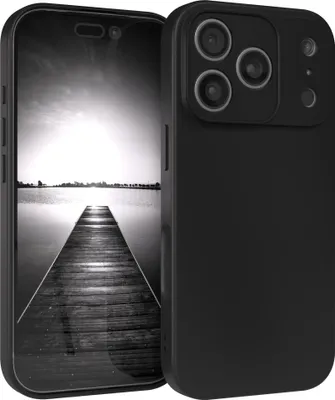Produktbild von EAZY CASE - TPU Hülle für Apple iPhone 17 Pro, TPU Case stoßfeste Handyhülle, weiches Cover mit Kameraschutz, Silikonhülle in Schwarz