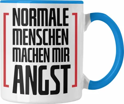 Produktbild von Trendation - Wellensittich Tasse Geschenk Spruch Lustig Zuhause Ist Wo Meine Wellensittiche Sind Geschenkidee Geburtstag (Blau)