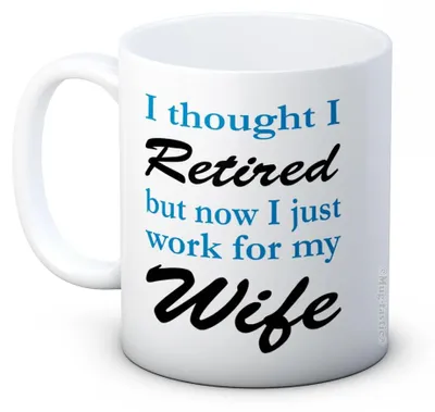 Lustige Keramik-Kaffeetasse 312 ml – Frecher Spruch für Ehemänner