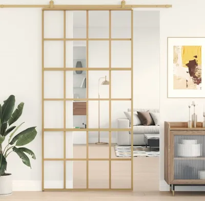 Produktbild von Drzwi przesuwne Golden 102,5x205 cm ESG przezroczyste szkło i aluminium