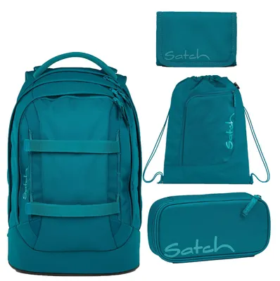 Produktbild von Satch Pack Deep Petrol Schulrucksack Set 4tlg