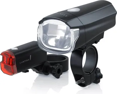 Produktbild von LUXTRA Fahrradlampen Set Batteriebetrieben 40 Lux ECO StVZO Kompatibel