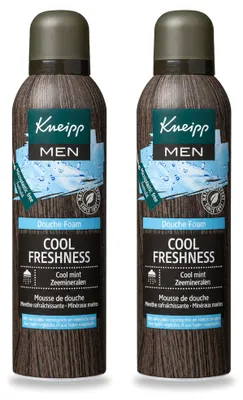 Image de 2 x Mousse douche rafraîchissante pour hommes Kneipp - 200 ml - Pack avantageux - 2 pièces