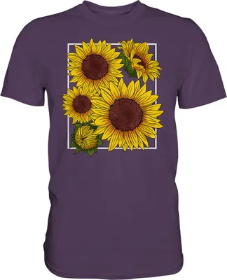 Produktbild von Sonnenblumen T-Shirt Gärtner Geschenk Garten – Urban Purple / 3XL