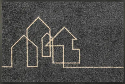 Produktbild von wash+dry Fußmatte Linestreet" grau 50x75 cm"