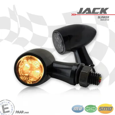Produktbild von SMD-Blinkerset Jack schwarz Zierring schwarz