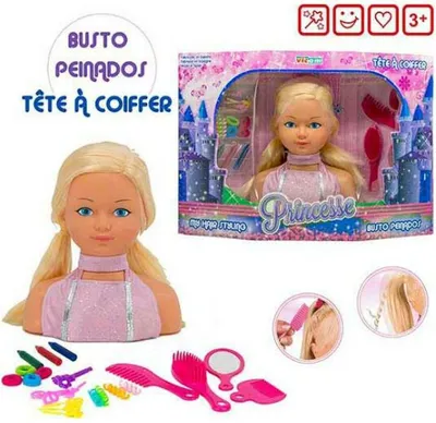 Image de Poupée coiffeuse Princesse My Hair Styling (54 x 14,5 x 38 cm)