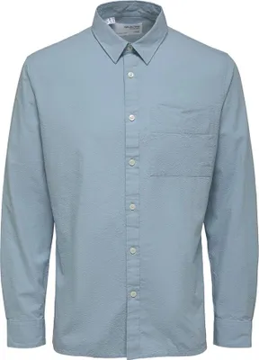 Produktbild von Selected Regular Axel Seersucker Langarmhemd Grau XL Mann Grau XL